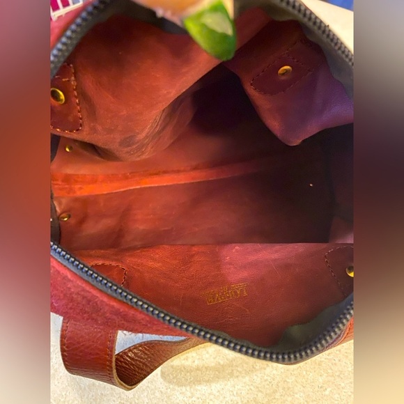 LOEWE Reddish-Auburn Suede Anagram Handbag, GUC - Picture 16 of 16